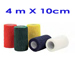 BENDA ELASTICA COESIVA - 10cmx4mt - vari colori - conf.10pz