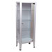 ARMADIO VETRINA in acciaio e vetro - 1 anta / 3 ripiani - 53x36xh.144cm